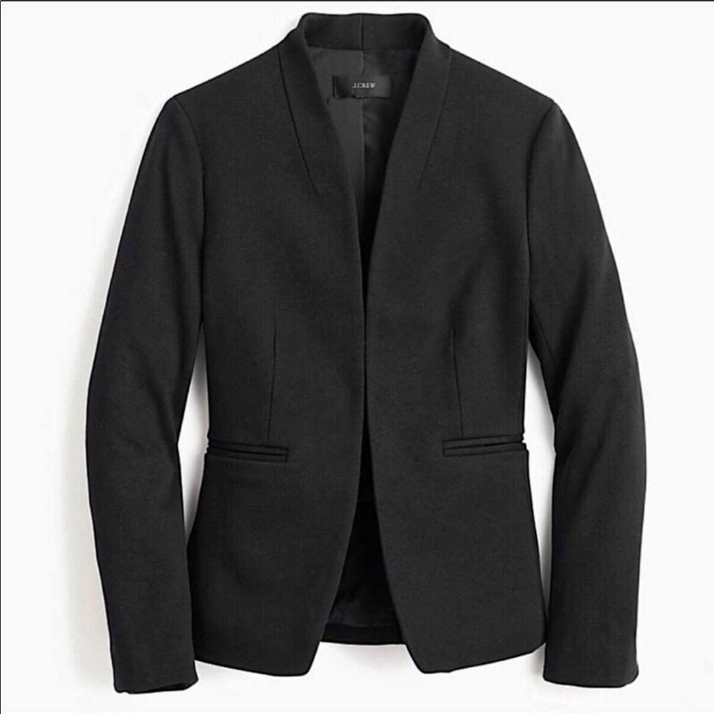 J. Crew going out Blazer h2743 h2778 h2791 black suiting - Picture 2 of 4